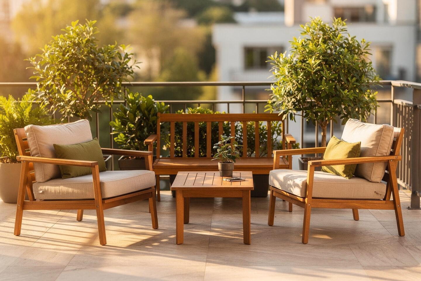 Platzsparende Möbel und Gestaltungsideen für den Sitzbereich auf dem Balkon – Gartenmöbel Maier