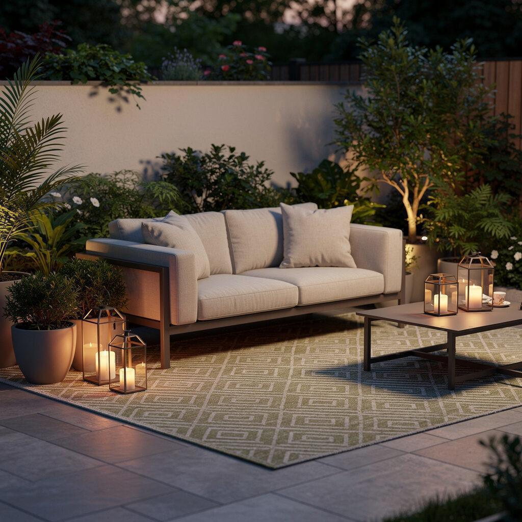 Ambiente schaffen Outdoor-Teppiche und Dekoration von Gartenmöbel Maier