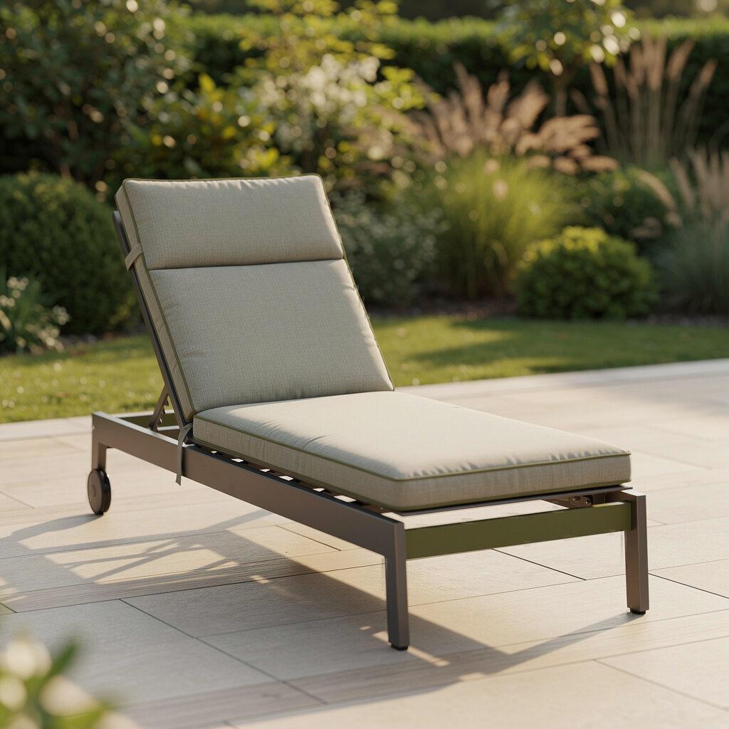 Ergonomische Gartenliegen von Gartenmöbel Maier: Stellplatz, Polsterung und Material