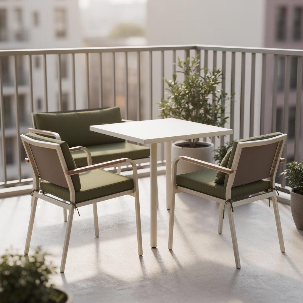 Gartenmöbel Maier Gartentisch, Gartenstuhl und Sofa für kompakte Balkonsitzgruppen kombinieren