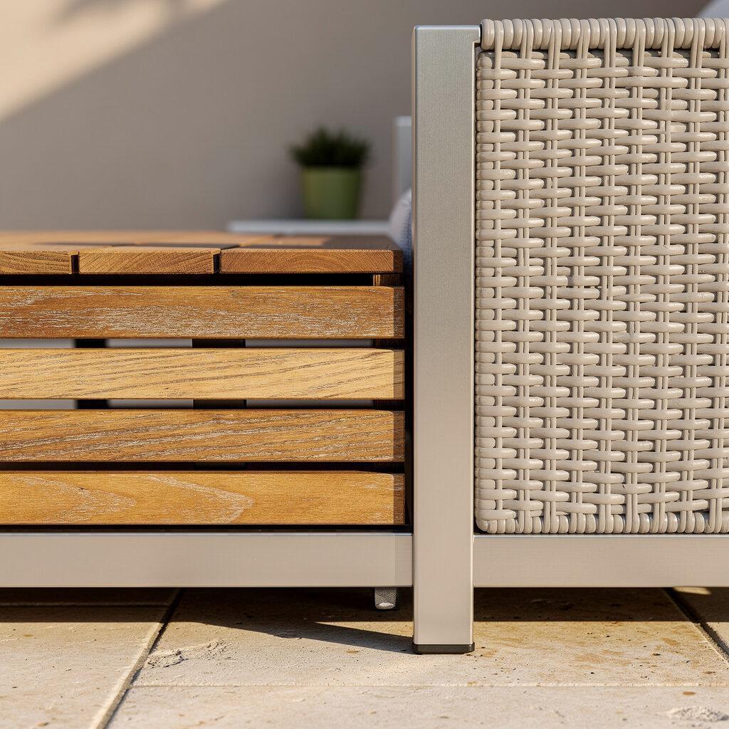 Materialien, die im Freien funktionieren – Holz, Aluminium und Polyrattan im Vergleich – Gartenmöbel Maier