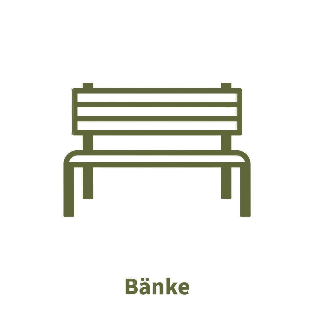 Bänke, die zum Sitzen geeignet sind